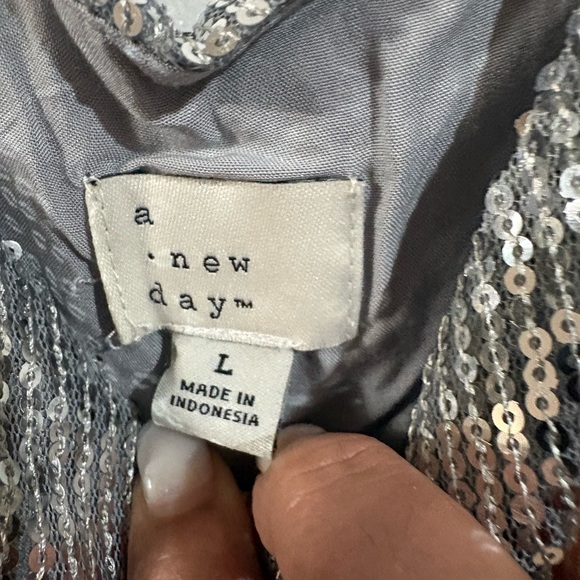 A New Day Sequin Dress - Size L - Picture 4 of 4